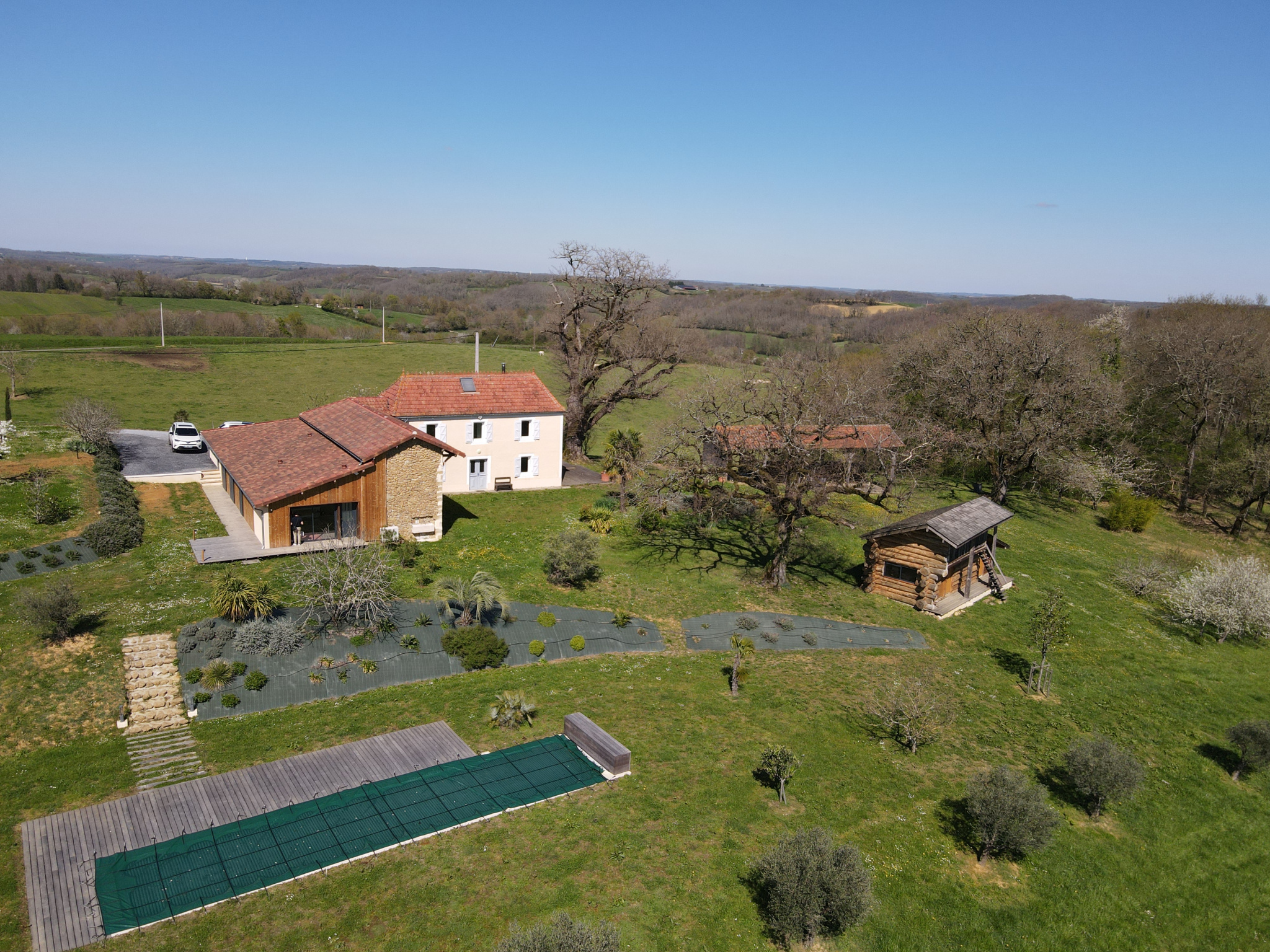 Maison de maître with recording studio gîte and swimming pool in Marciac