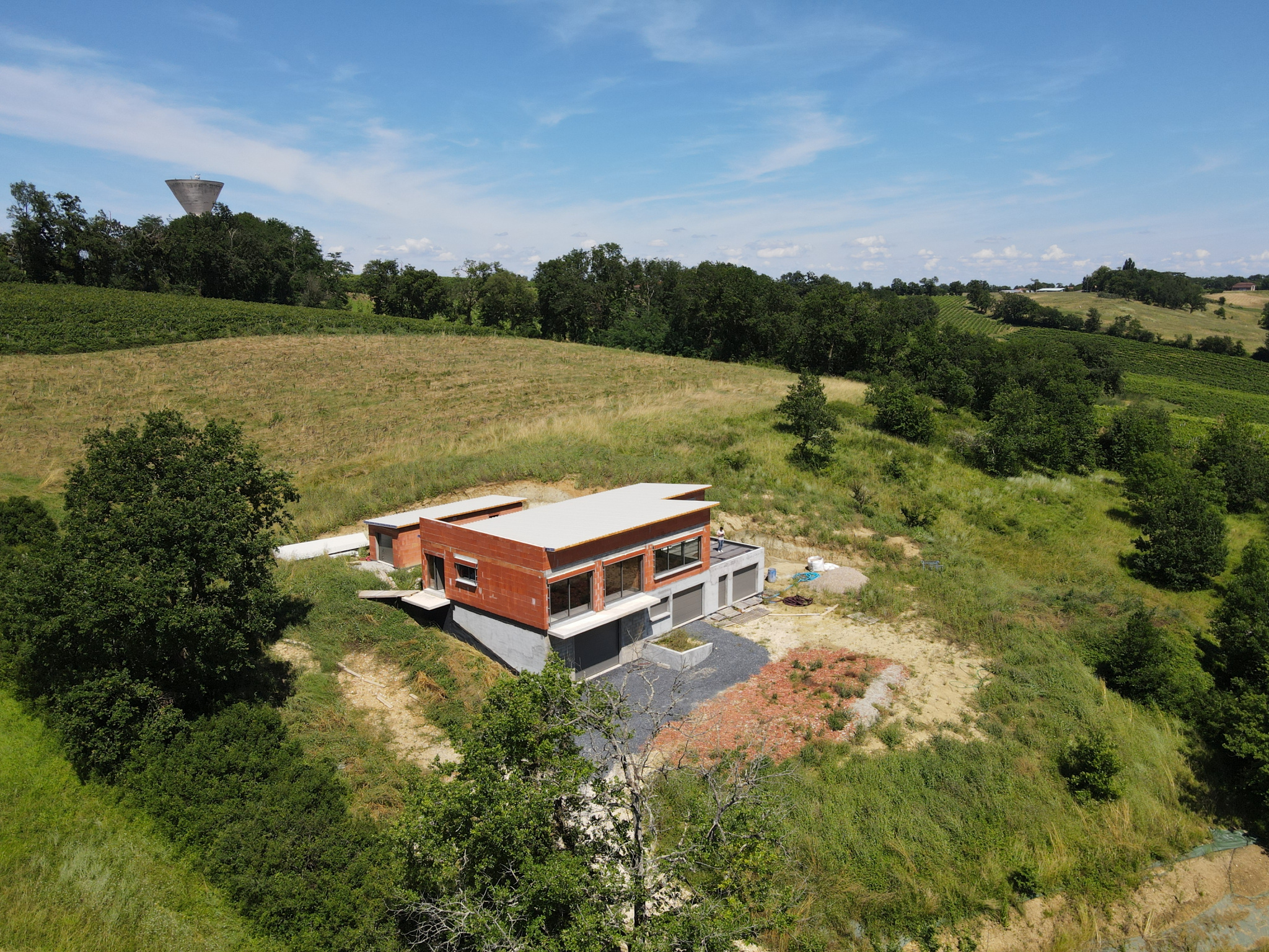 House to be finished with breathtaking views of the countryside and the Pyrenees
